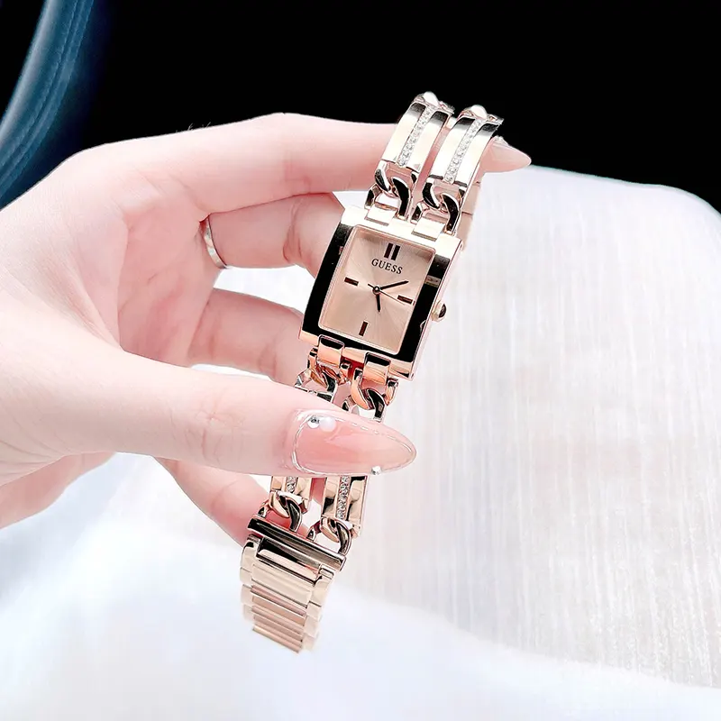 Guess Mod Rose Gold-tone Dial Trendy Ladies Watch- GW0668L3